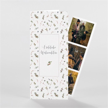 Weihnachtskarte schöne blätter