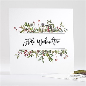Weihnachtskarte rot und gold