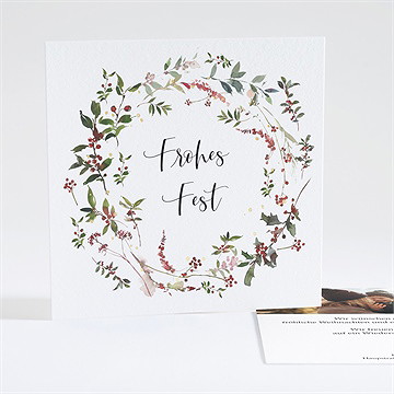 Weihnachtskarte waldbeeren