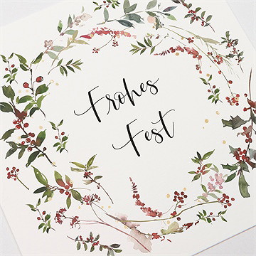 Weihnachtskarte waldbeeren - vue 3