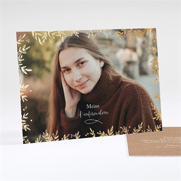 Einladung Konfirmation Goldrauschen