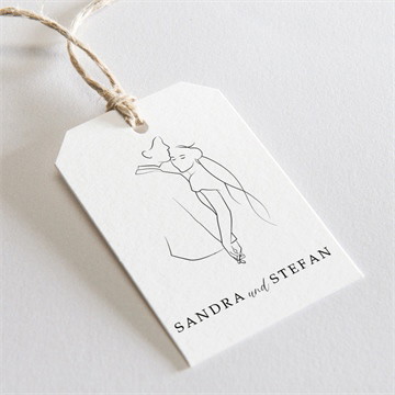 Geschenkanhänger Hochzeit skizze