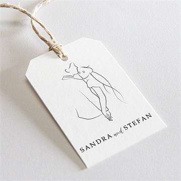 Geschenkanhänger Hochzeit skizze