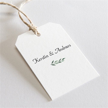 Geschenkanhänger Hochzeit blätterband