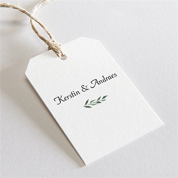 Geschenkanhänger Hochzeit blätterband