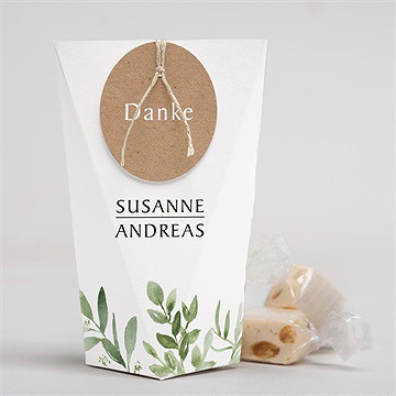 Geschenkbox Hochzeit frühlingsgrün - schachtel