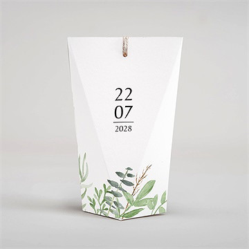 Geschenkbox Hochzeit frühlingsgrün - schachtel - Vue 4