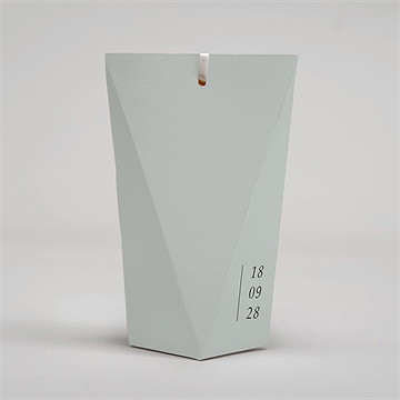 Geschenkbox Hochzeit lorbeergrün -  schachtel - Vue 4