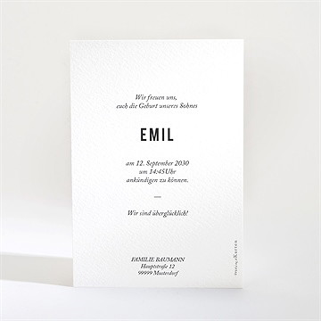 Geburtskarte Kleine Alkove - Vue 2