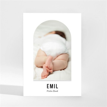 Dankeskarte Geburt Kleine alkove