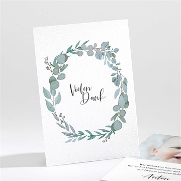 Dankeskarte Geburt boheme