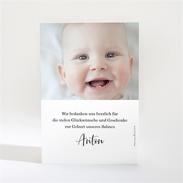 Dankeskarte Geburt boheme - Vue 2