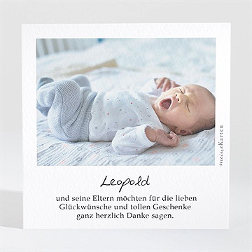 Dankeskarte Geburt Am Waldrand - Vue 2