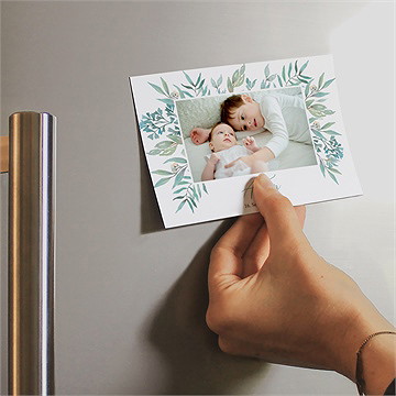 Geburtskarte pflanzliche zärtlichkeit magn - Vue 2