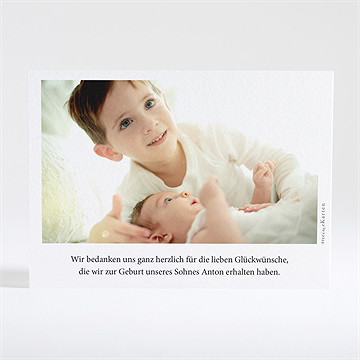 Dankeskarte Geburt pflanzliche zärtlichkeit - Vue 2