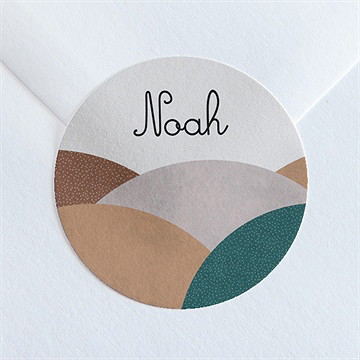 Sticker Geburt mondlandschaft