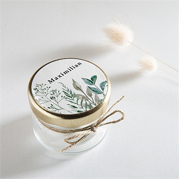 Sticker Geburt Aquarellblätter - Vue 2