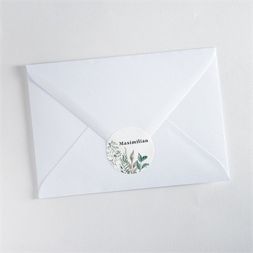 Sticker Geburt Aquarellblätter - Vue 3