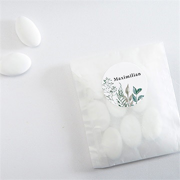 Sticker Geburt Aquarellblätter - Vue 4