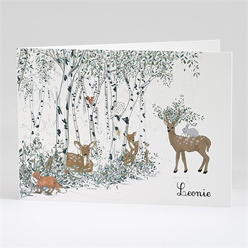 Geburtskarte waldlichtung