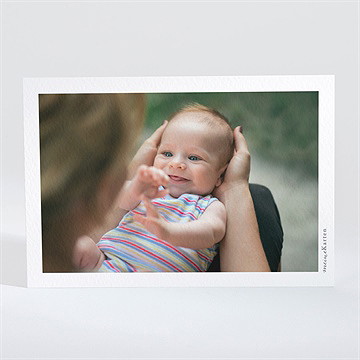 Dankeskarte Geburt waldlichtung - Vue 2