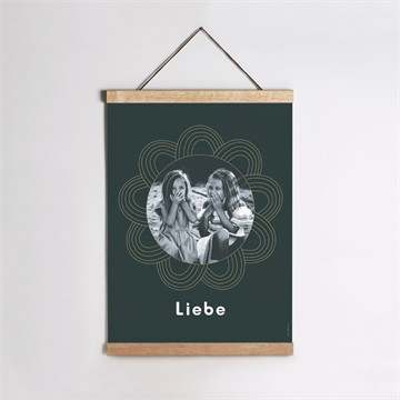 Geburtsposter aquarellblätter