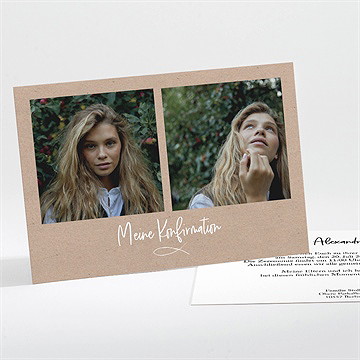 Einladung Konfirmation Ichtus Auf Kraftpapier