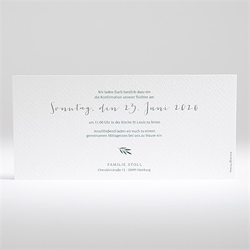 Einladung Konfirmation Olivenhain - Vue 2