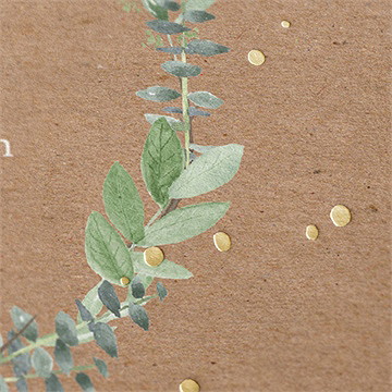 Einladung Konfirmation Vergoldung Auf Kraftpapier - Vue 2