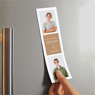 Einladung Konfirmation Fotostreifen - vue 2