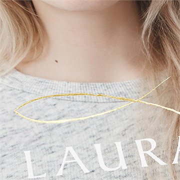 Einladung Konfirmation Goldener Ichthus - Vue 2