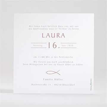 Einladung Konfirmation Goldener Ichthus - Vue 3