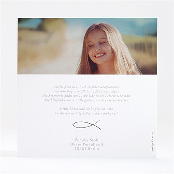 Einladung Konfirmation Luxuriöser Goldkranz - vue 4