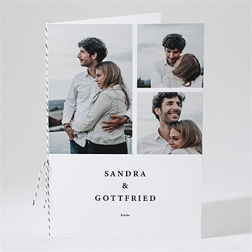 Kirchenheft Hochzeit fotoautomat schlicht