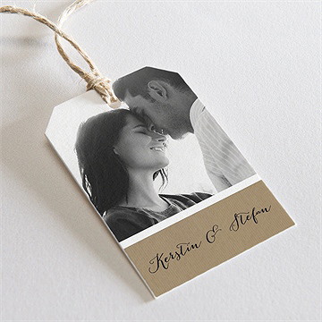 Geschenkanhänger Hochzeit verknüpft