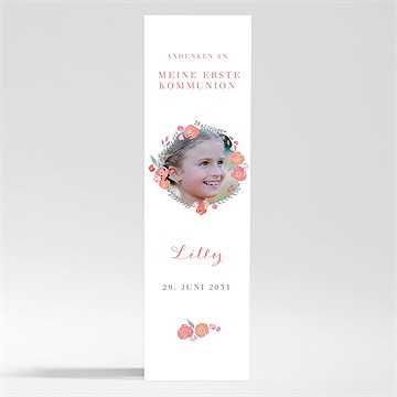 Andenken Kommunion Aquarellkranz - Magnet