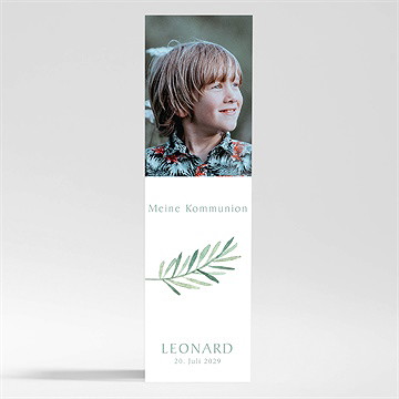 Andenken Kommunion Blätter Und Vergoldung -Magnet