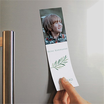 Andenken Kommunion Blätter Und Vergoldung -Magnet - Vue 2