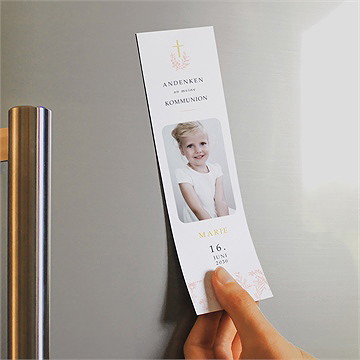 Andenken Kommunion Pflanzendrucke - Magnet - Vue 2