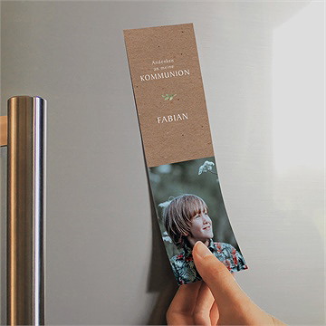 Andenken Kommunion Pflanzenillustration - Magnet - Vue 2