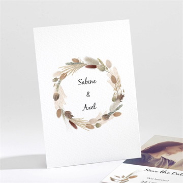 Save the Date Karte Herbstkranz