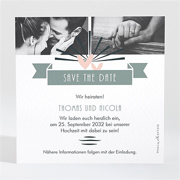 Save the Date Karte wir zwei