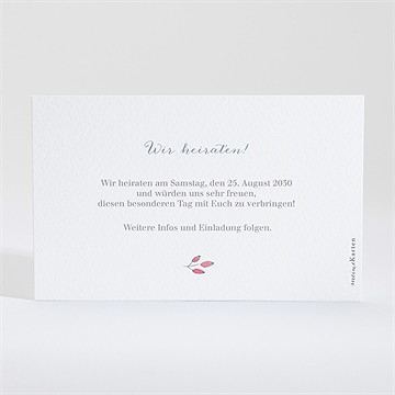 Save The Date Karte Blumenrahmen - Vue 2