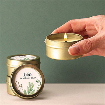 Kerze Geburt frühlingskind - Vue 2