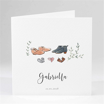 Geburtskarte unsere kleinen schuhe