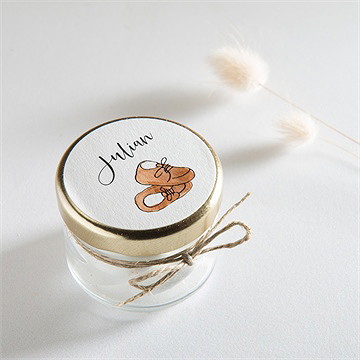 Sticker Geburt unsere schuhe - Vue 2