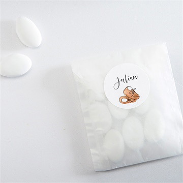 Sticker Geburt unsere schuhe - Vue 4