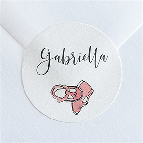 Sticker Geburt unsere kleinen schuhe