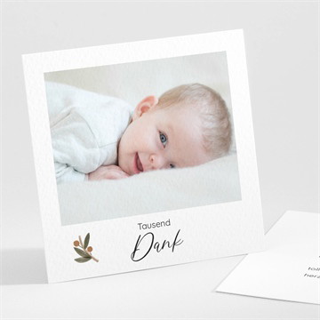 Dankeskarte Geburt präsentation - magnet