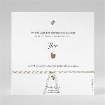 Geburtskarte Präsentation - Saatpapier - Vue 3